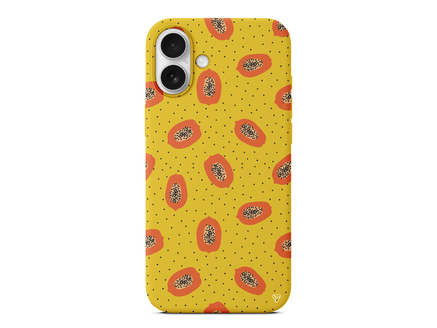 Papaya Lansman Model İçi Kadife Silikon Telefon Kılıfı