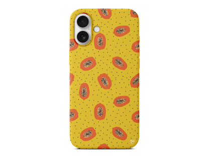 Papaya Lansman Model İçi Kadife Silikon Telefon Kılıfı