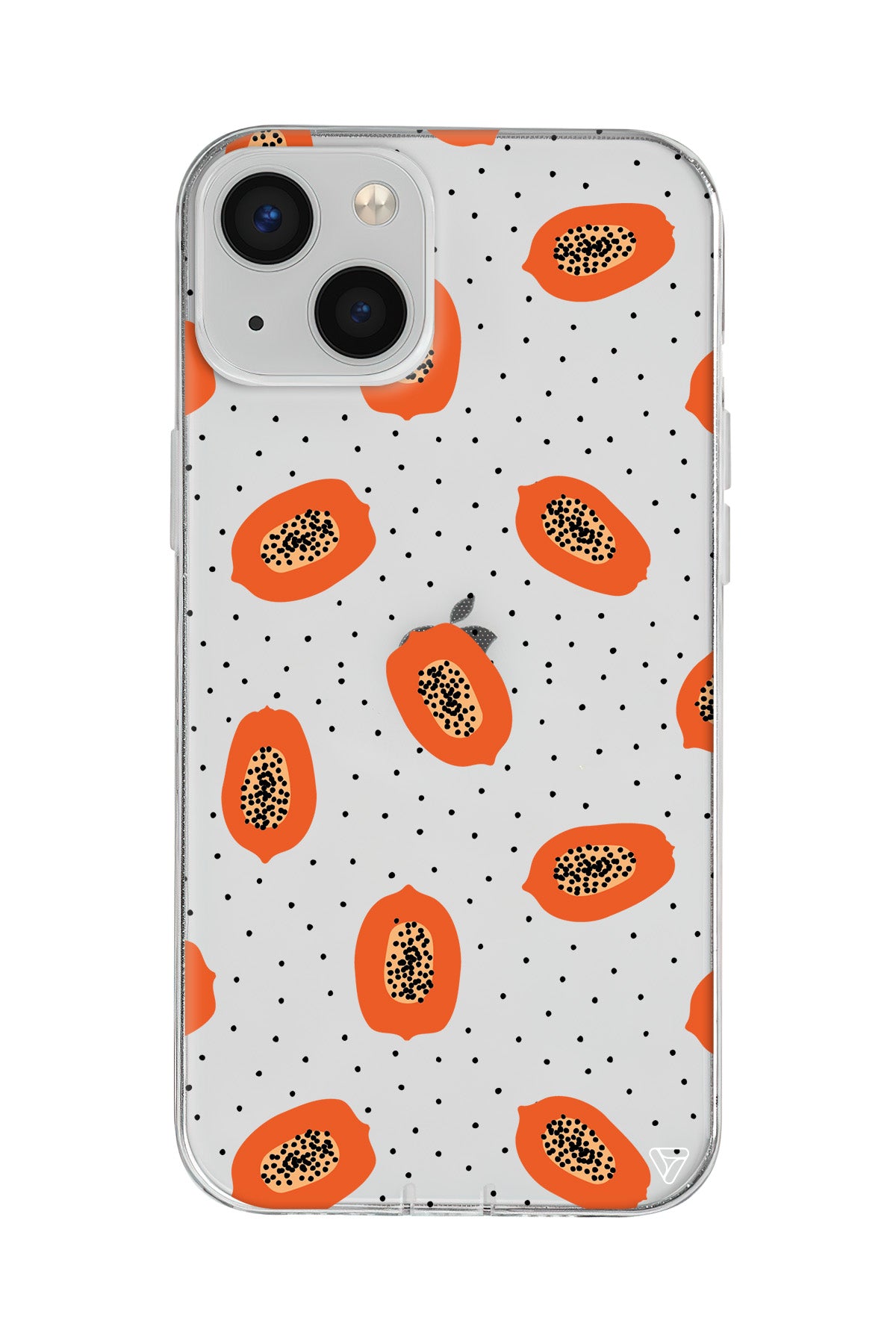 Papaya Lansman Model İçi Kadife Silikon Telefon Kılıfı