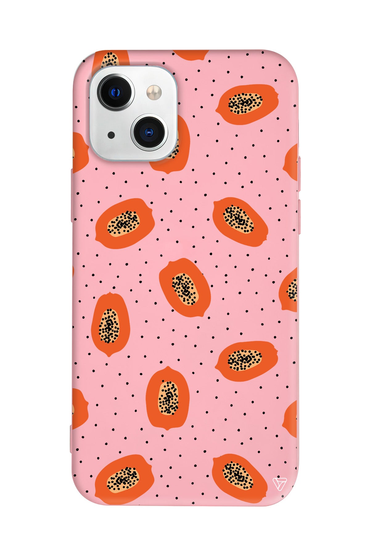 Papaya Lansman Model İçi Kadife Silikon Telefon Kılıfı