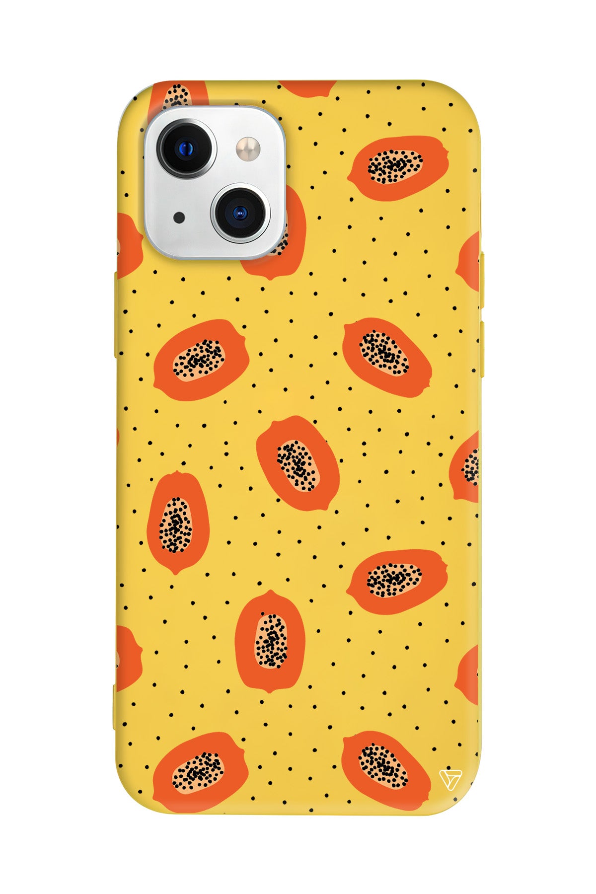 Papaya Lansman Model İçi Kadife Silikon Telefon Kılıfı