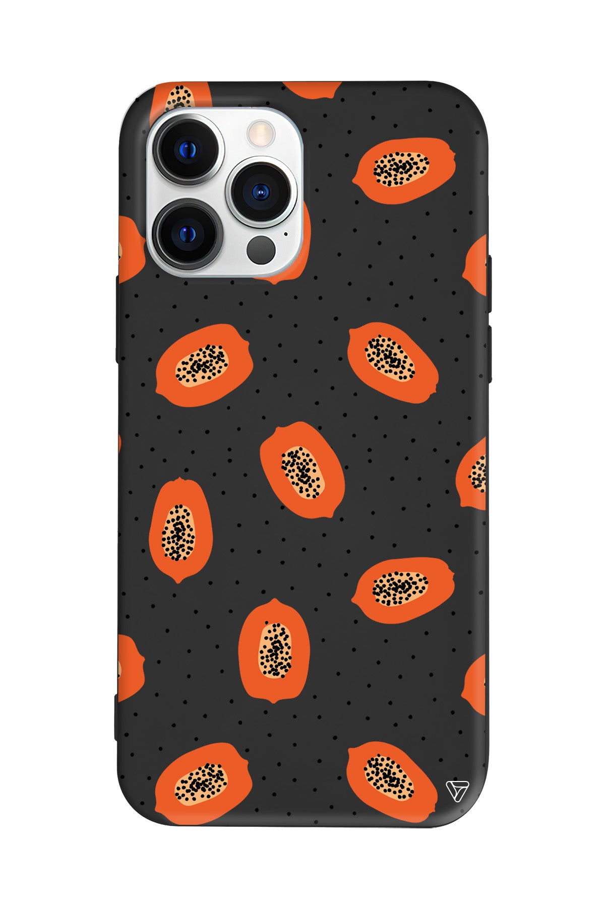 Papaya Lansman Model İçi Kadife Silikon Telefon Kılıfı