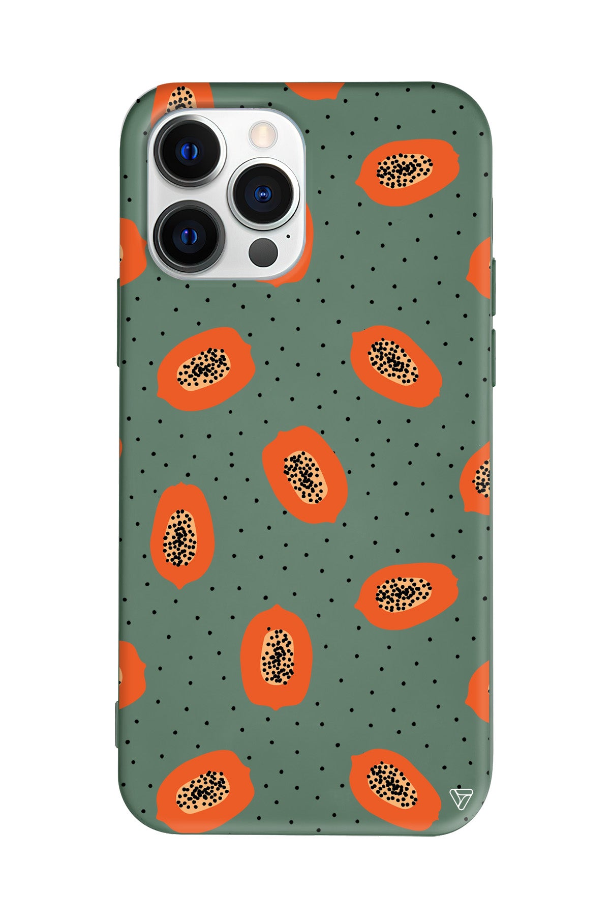 Papaya Lansman Model İçi Kadife Silikon Telefon Kılıfı