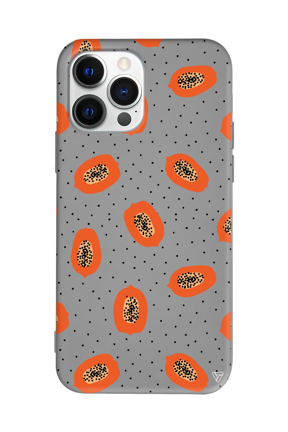 Papaya Lansman Model İçi Kadife Silikon Telefon Kılıfı