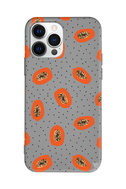 Papaya Lansman Model İçi Kadife Silikon Telefon Kılıfı