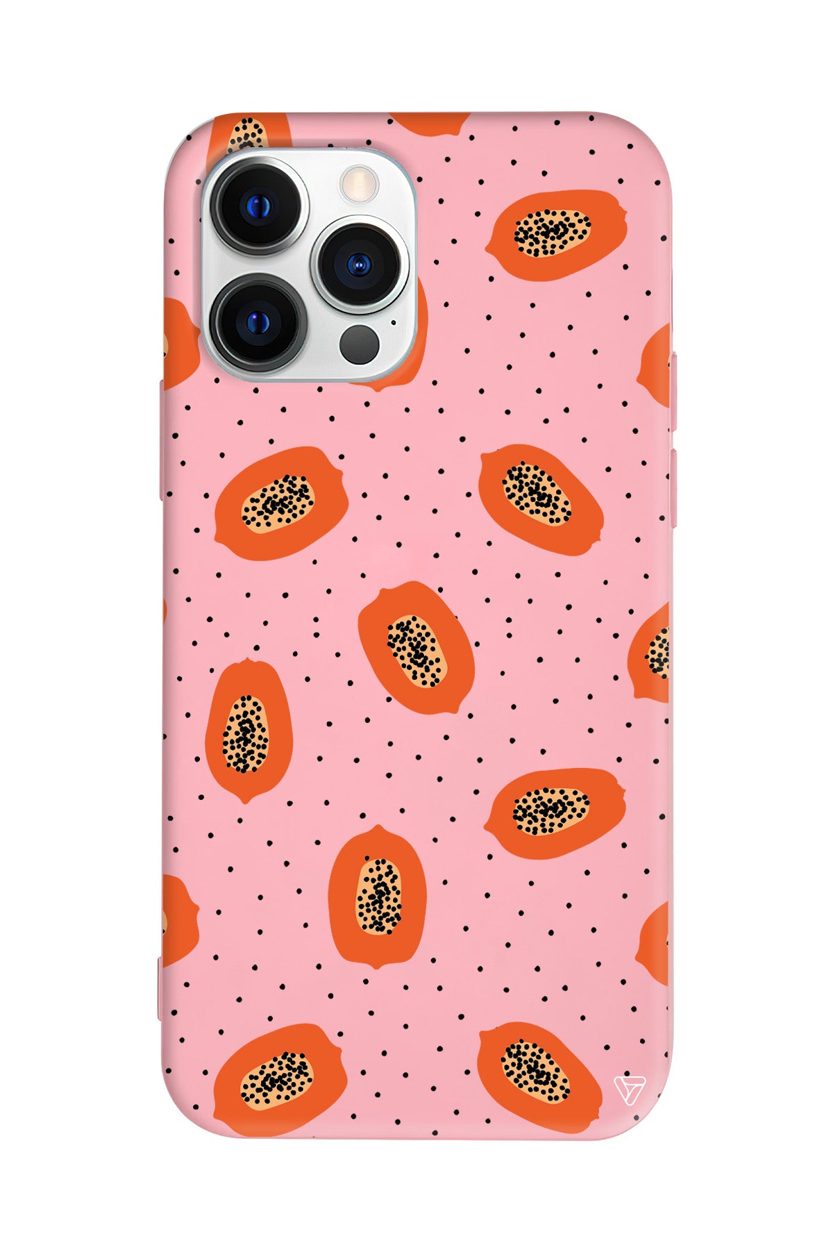 Papaya Lansman Model İçi Kadife Silikon Telefon Kılıfı