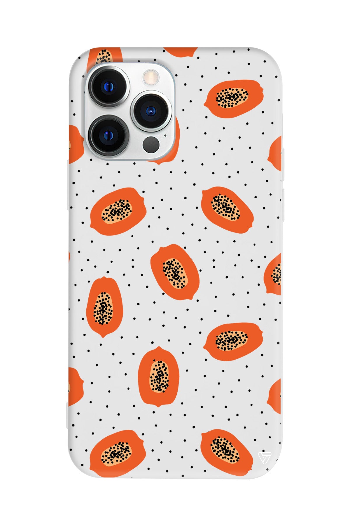 Papaya Lansman Model İçi Kadife Silikon Telefon Kılıfı