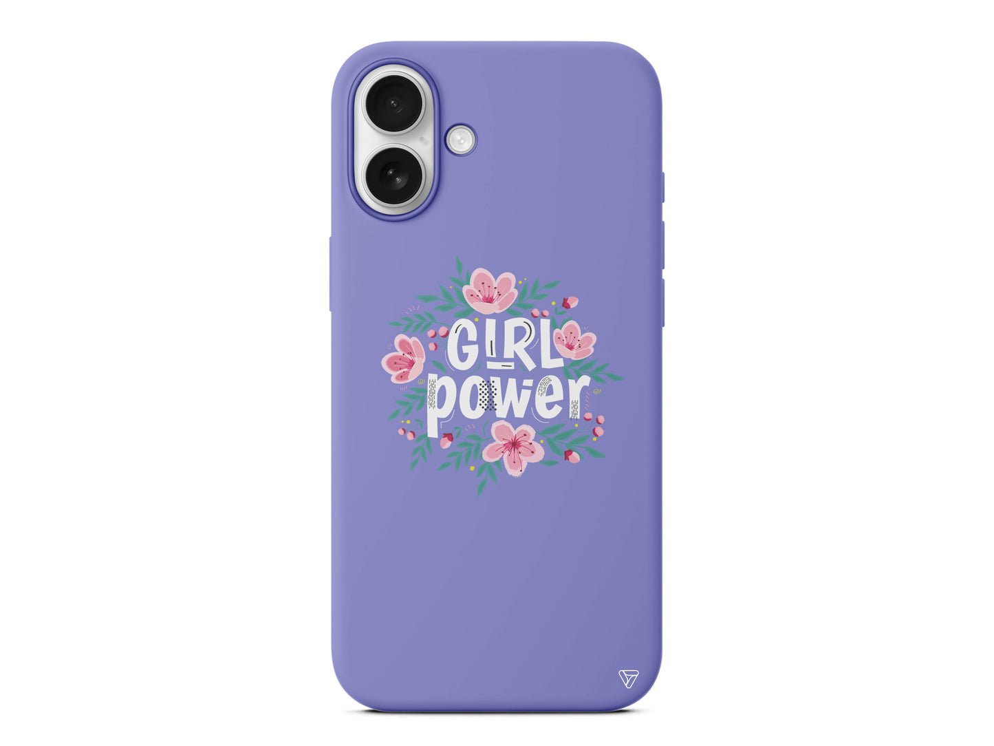 Çiçekli Girl Power Lansman Model İçi Kadife Silikon Telefon Kılıfı – Plus Serisine Özel