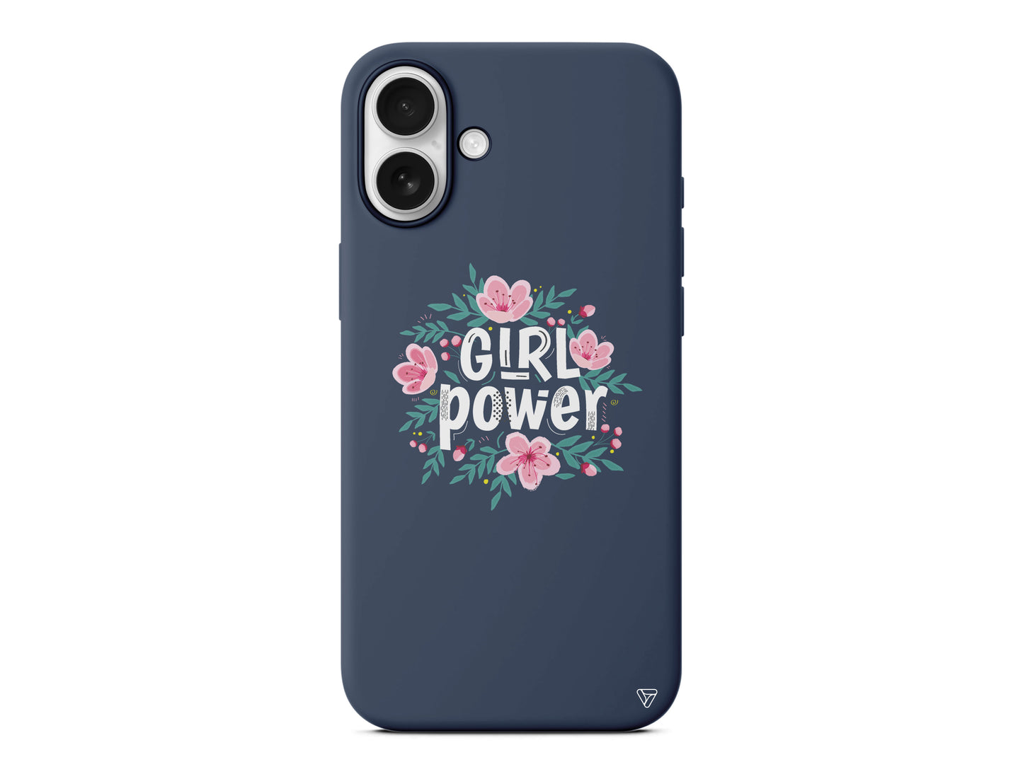 Çiçekli Girl Power Lansman Model İçi Kadife Silikon Telefon Kılıfı – Plus Serisine Özel