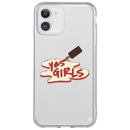 Yes Girls Lansman Model İçi Kadife Silikon Telefon Kılıfı