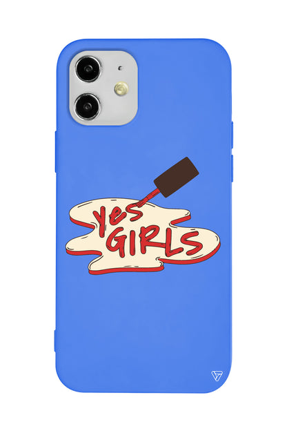 Yes Girls Lansman Model İçi Kadife Silikon Telefon Kılıfı