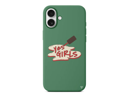 Yes Girls Lansman Model İçi Kadife Silikon Telefon Kılıfı
