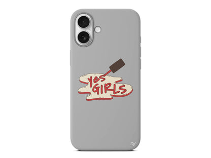 Yes Girls Lansman Model İçi Kadife Silikon Telefon Kılıfı – Plus Serisine Özel