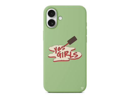 Yes Girls Lansman Model İçi Kadife Silikon Telefon Kılıfı – Plus Serisine Özel