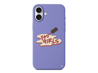 Yes Girls Lansman Model İçi Kadife Silikon Telefon Kılıfı – Plus Serisine Özel