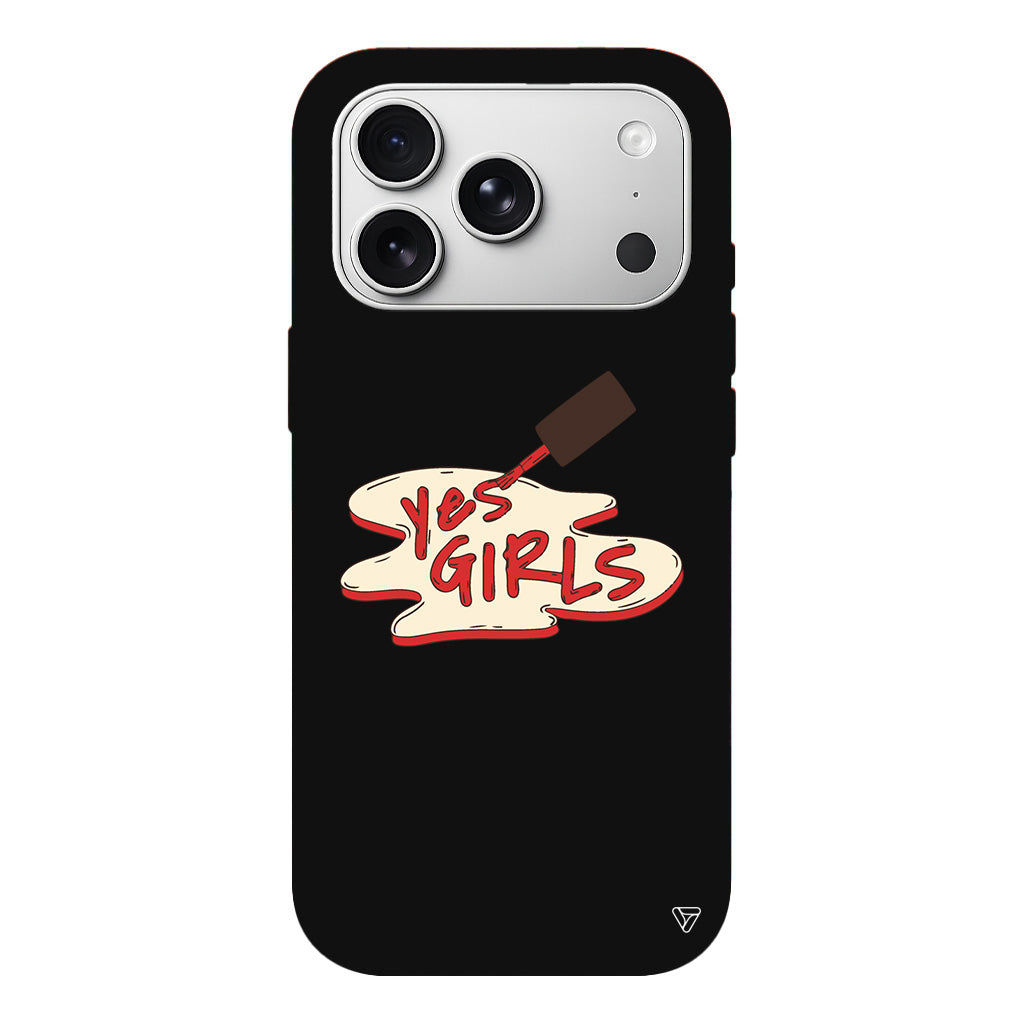 Yes Girls Lansman Model İçi Kadife Silikon Telefon Kılıfı