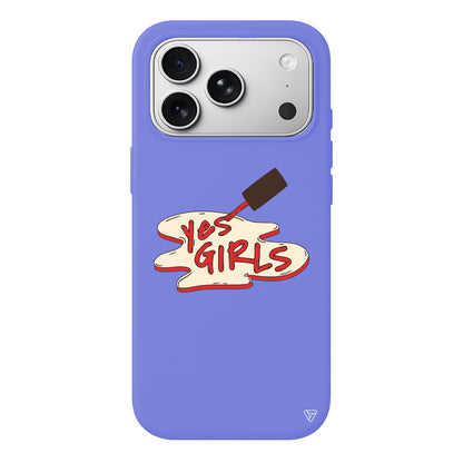 Yes Girls Lansman Model İçi Kadife Silikon Telefon Kılıfı