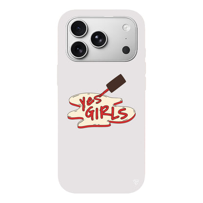 Yes Girls Lansman Model İçi Kadife Silikon Telefon Kılıfı