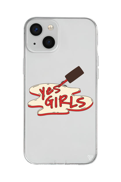 Yes Girls Lansman Model İçi Kadife Silikon Telefon Kılıfı – Plus Serisine Özel