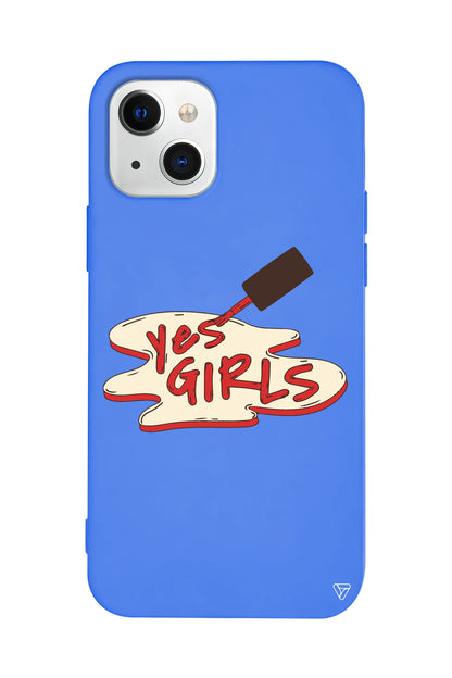 Yes Girls Lansman Model İçi Kadife Silikon Telefon Kılıfı
