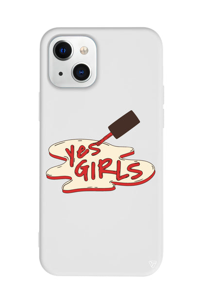 Yes Girls Lansman Model İçi Kadife Silikon Telefon Kılıfı – Plus Serisine Özel