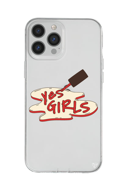 Yes Girls Lansman Model İçi Kadife Silikon Telefon Kılıfı