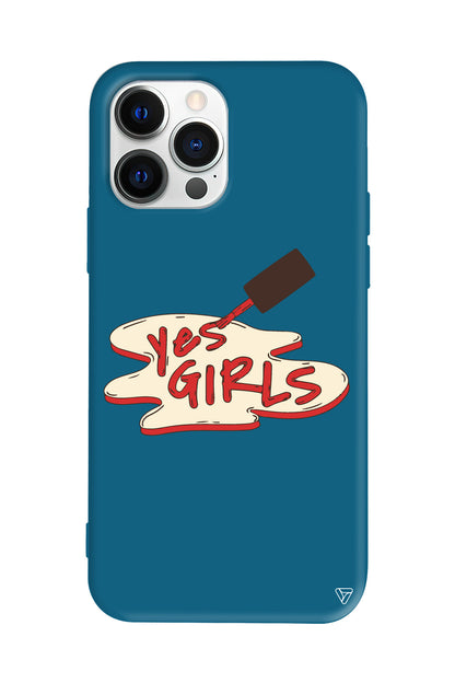 Yes Girls Lansman Model İçi Kadife Silikon Telefon Kılıfı