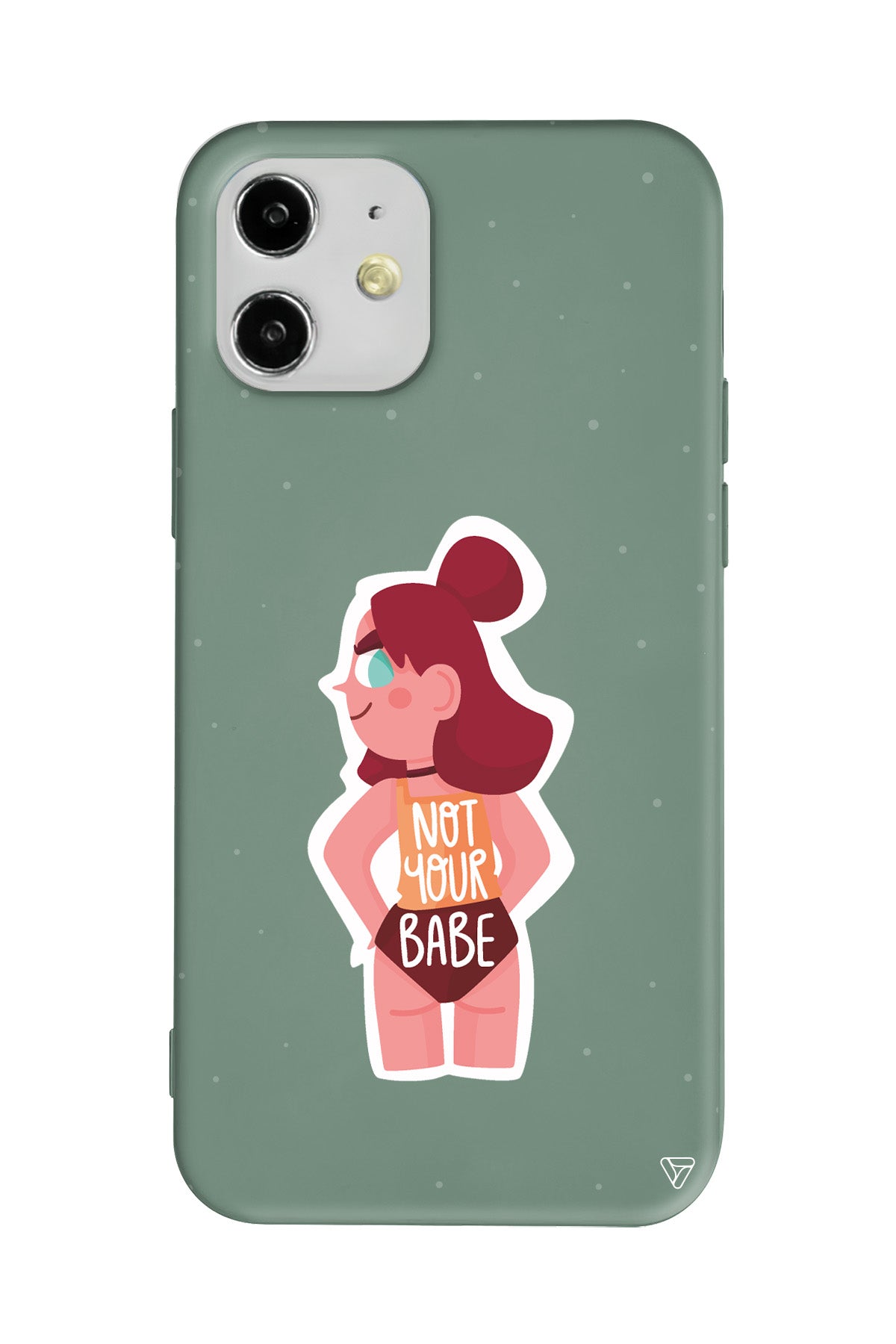 Not Your Babe Lansman Model İçi Kadife Silikon Telefon Kılıfı