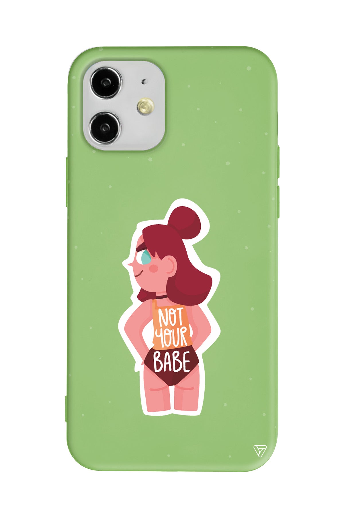 Not Your Babe Lansman Model İçi Kadife Silikon Telefon Kılıfı