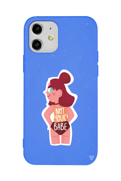 Not Your Babe Lansman Model İçi Kadife Silikon Telefon Kılıfı