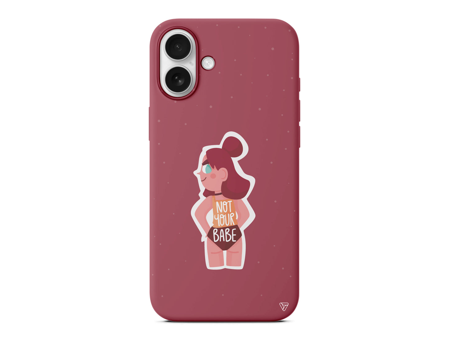 Not Your Babe Lansman Model İçi Kadife Silikon Telefon Kılıfı – Plus Serisine Özel