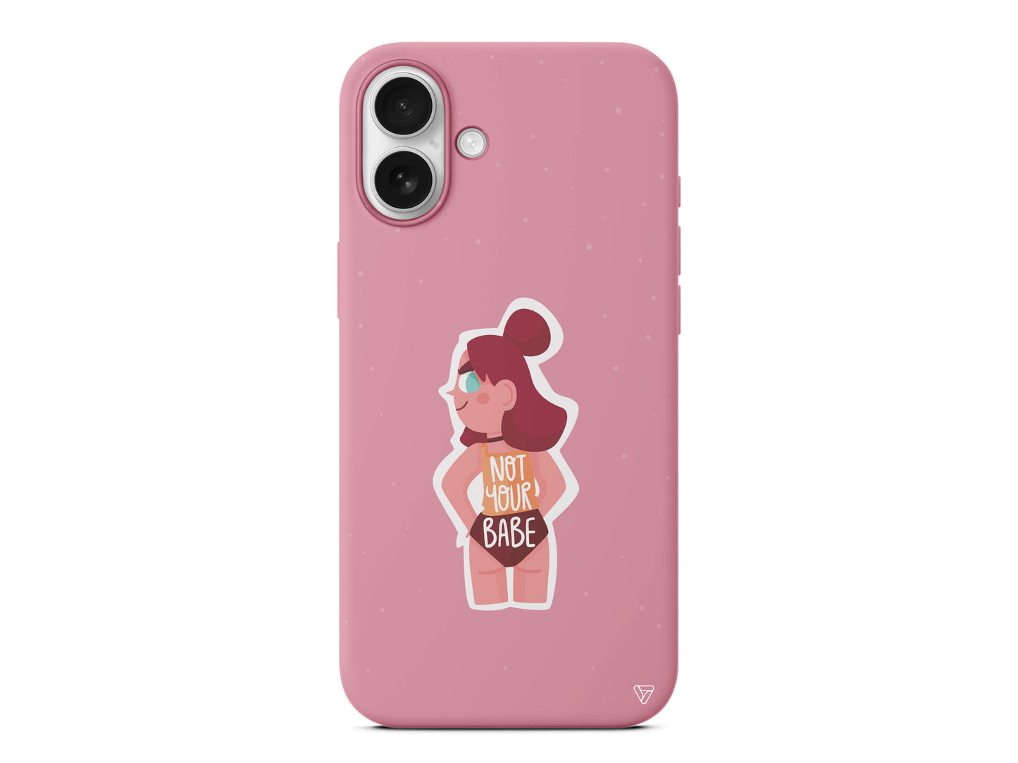 Not Your Babe Lansman Model İçi Kadife Silikon Telefon Kılıfı – Plus Serisine Özel