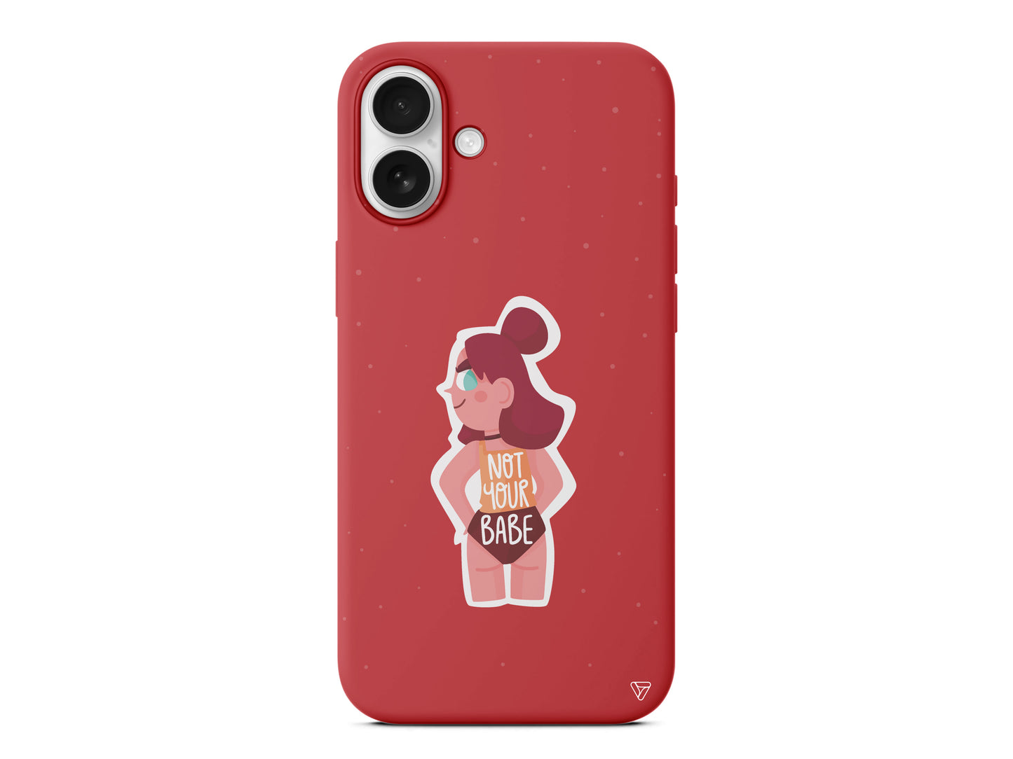 Not Your Babe Lansman Model İçi Kadife Silikon Telefon Kılıfı – Plus Serisine Özel