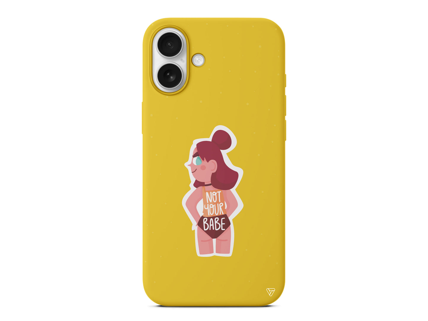 Not Your Babe Lansman Model İçi Kadife Silikon Telefon Kılıfı