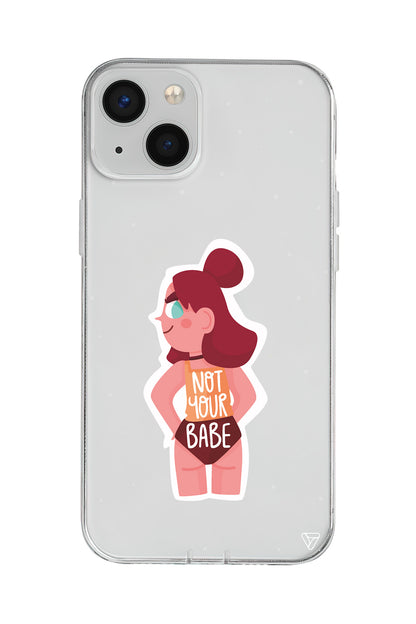 Not Your Babe Lansman Model İçi Kadife Silikon Telefon Kılıfı – Plus Serisine Özel