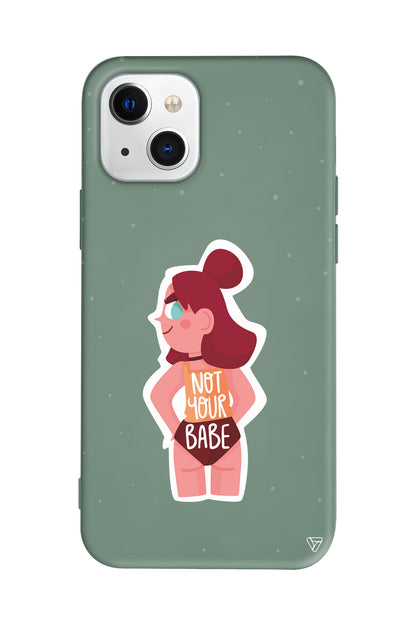 Not Your Babe Lansman Model İçi Kadife Silikon Telefon Kılıfı – Plus Serisine Özel