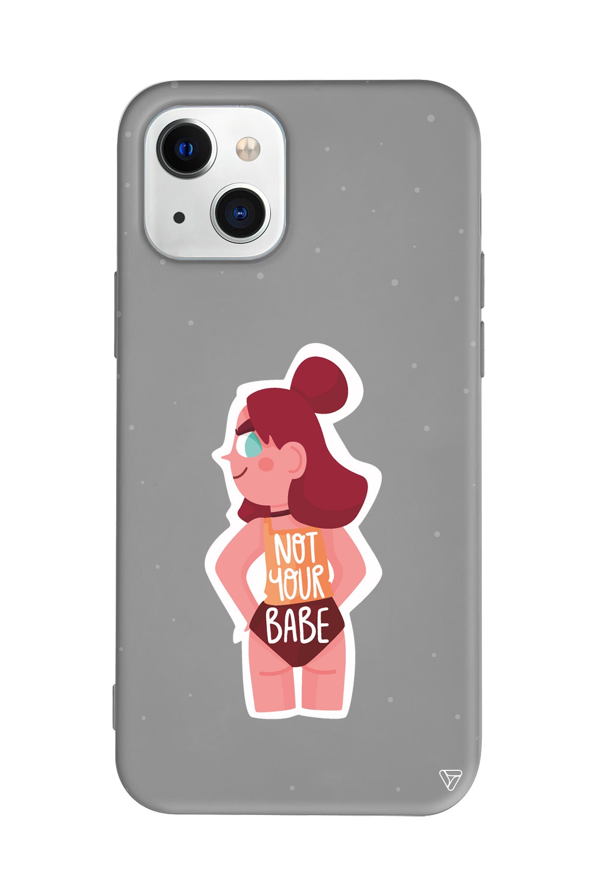 Not Your Babe Lansman Model İçi Kadife Silikon Telefon Kılıfı