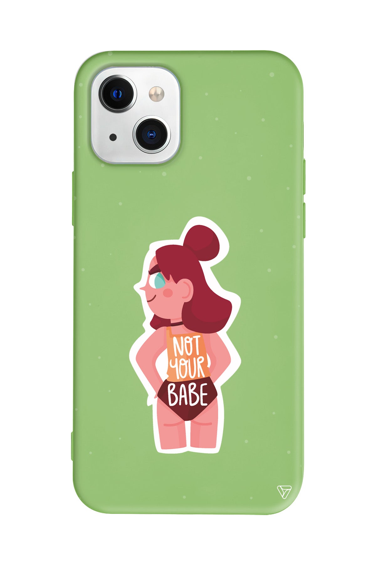 Not Your Babe Lansman Model İçi Kadife Silikon Telefon Kılıfı