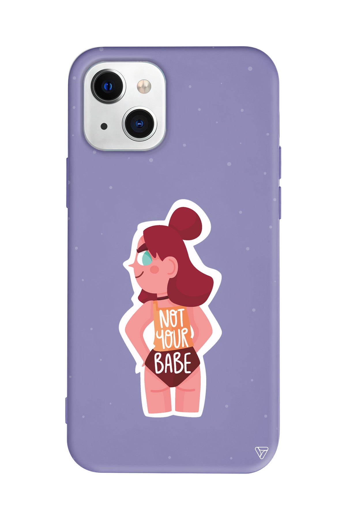 Not Your Babe Lansman Model İçi Kadife Silikon Telefon Kılıfı