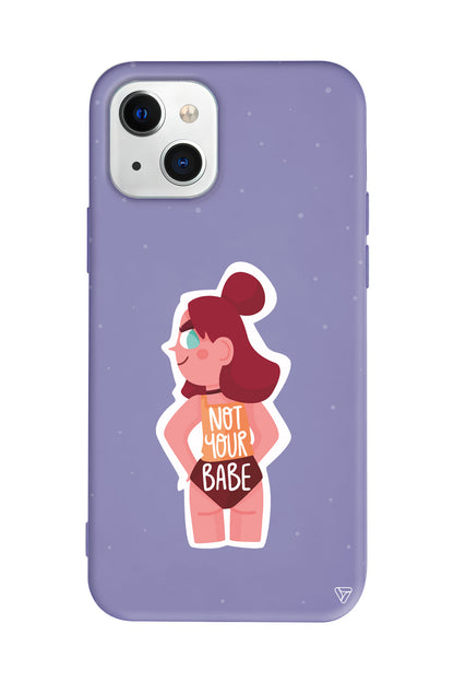 Not Your Babe Lansman Model İçi Kadife Silikon Telefon Kılıfı