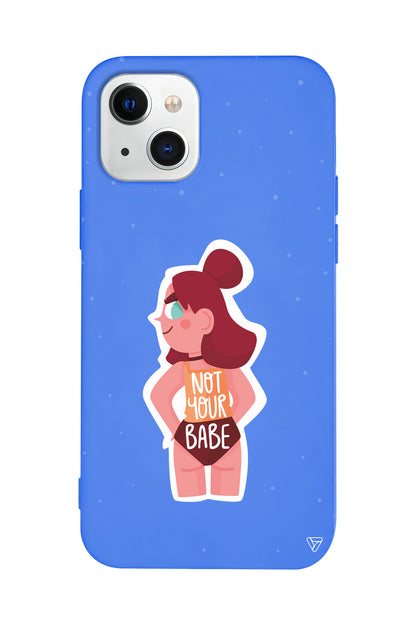 Not Your Babe Lansman Model İçi Kadife Silikon Telefon Kılıfı