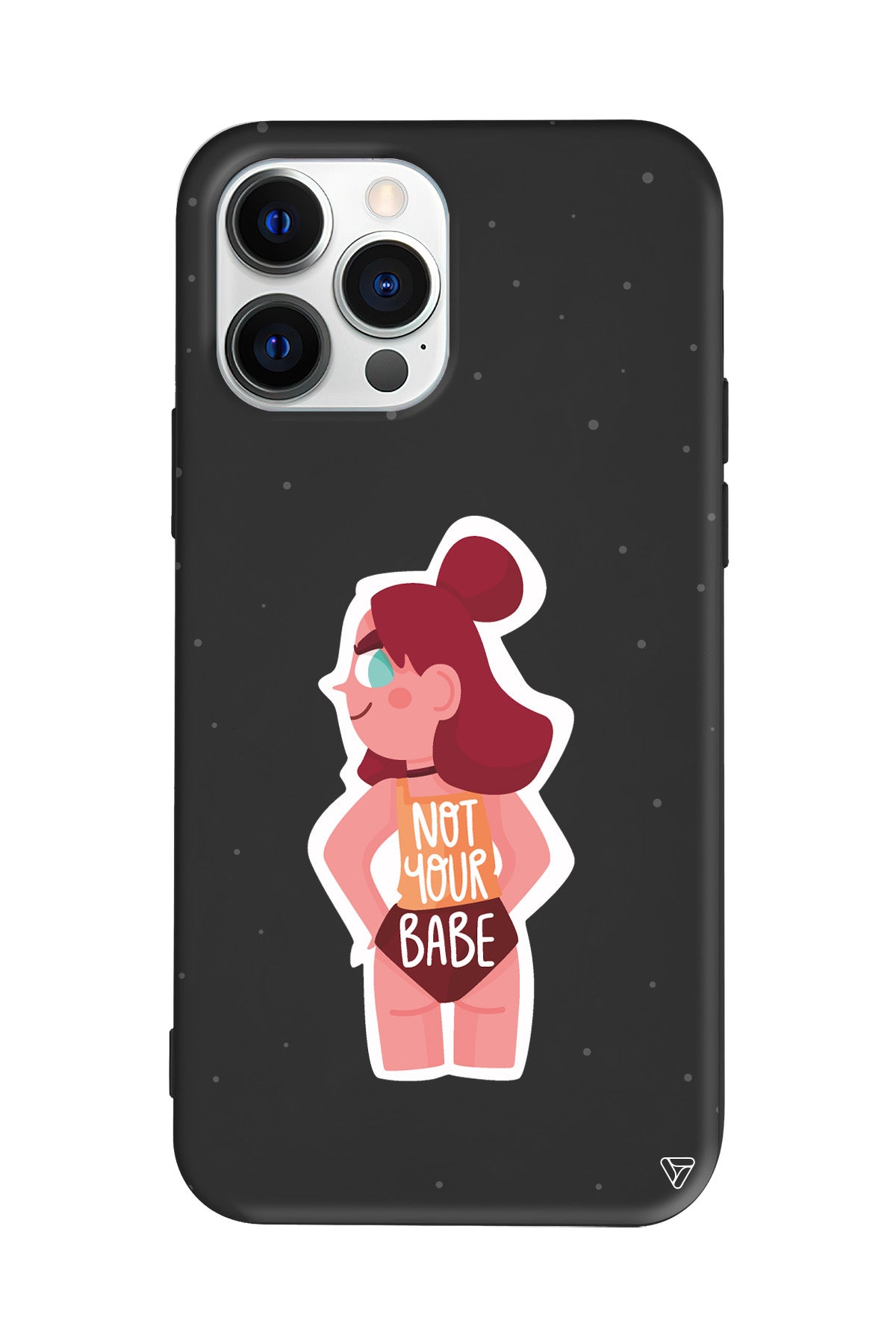 Not Your Babe Lansman Model İçi Kadife Silikon Telefon Kılıfı