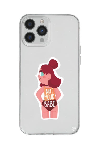 Not Your Babe Lansman Model İçi Kadife Silikon Telefon Kılıfı