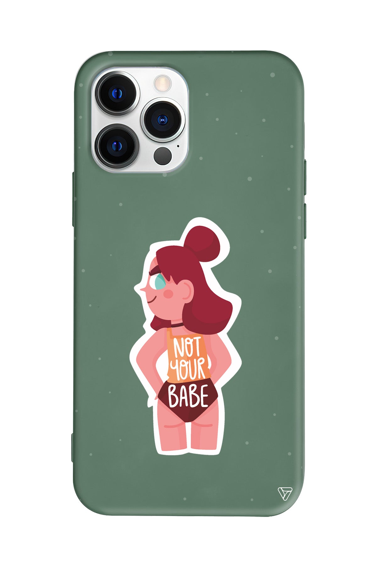Not Your Babe Lansman Model İçi Kadife Silikon Telefon Kılıfı