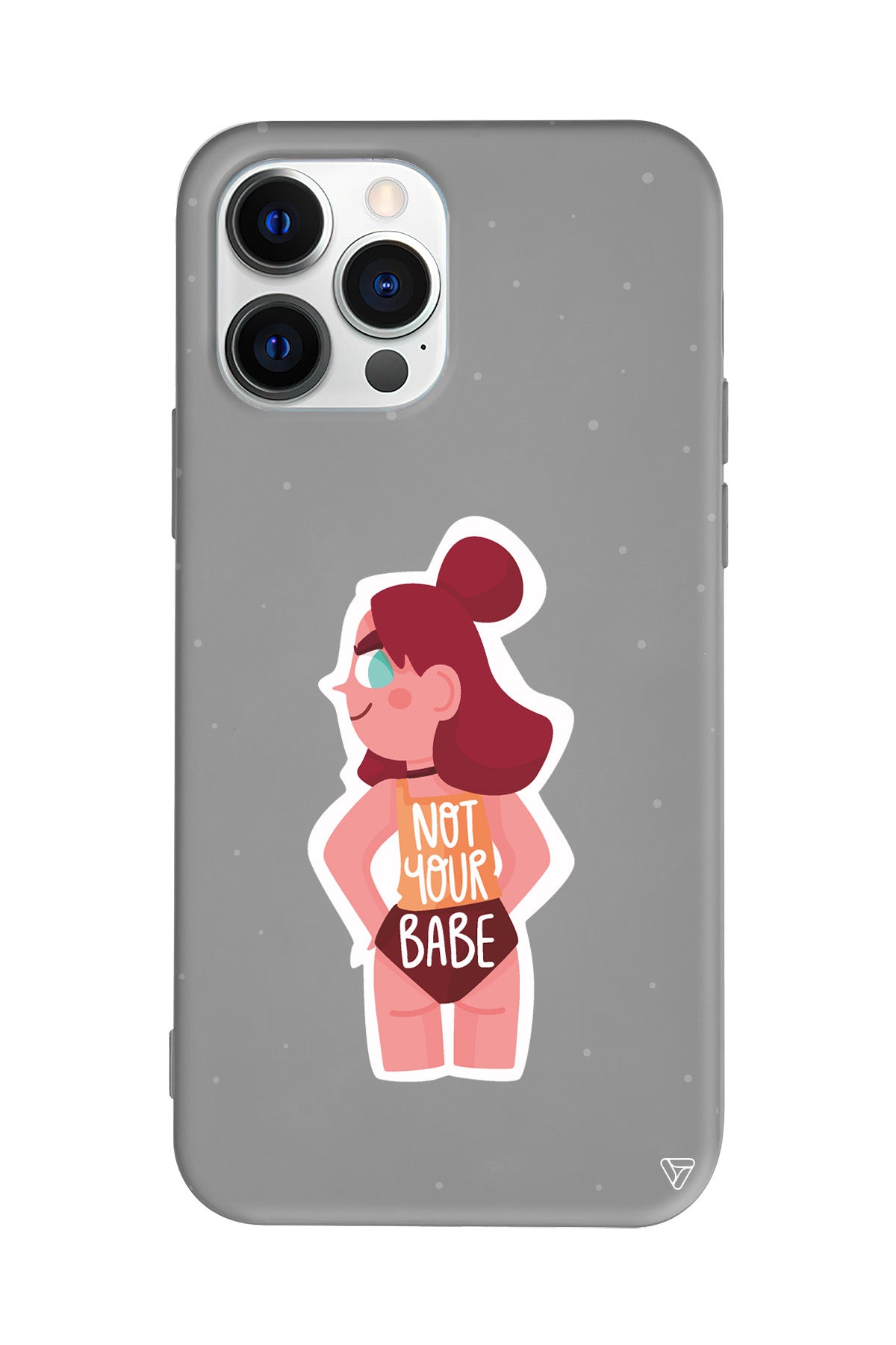 Not Your Babe Lansman Model İçi Kadife Silikon Telefon Kılıfı