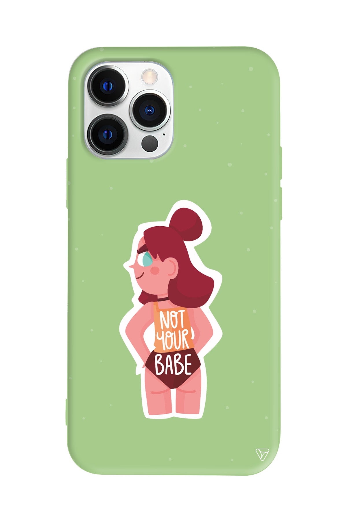 Not Your Babe Lansman Model İçi Kadife Silikon Telefon Kılıfı