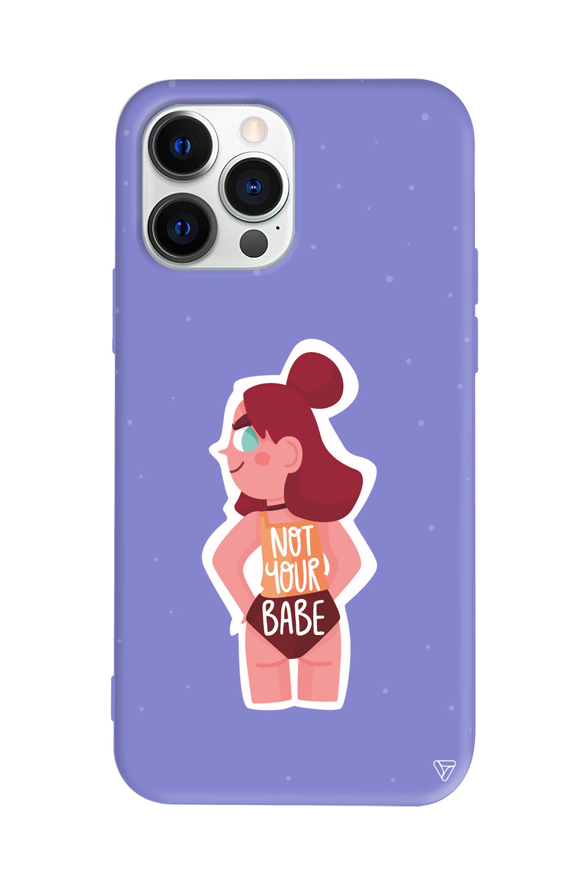 Not Your Babe Lansman Model İçi Kadife Silikon Telefon Kılıfı