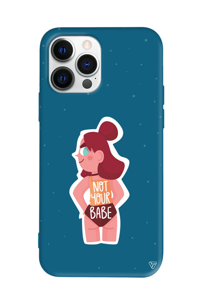 Not Your Babe Lansman Model İçi Kadife Silikon Telefon Kılıfı