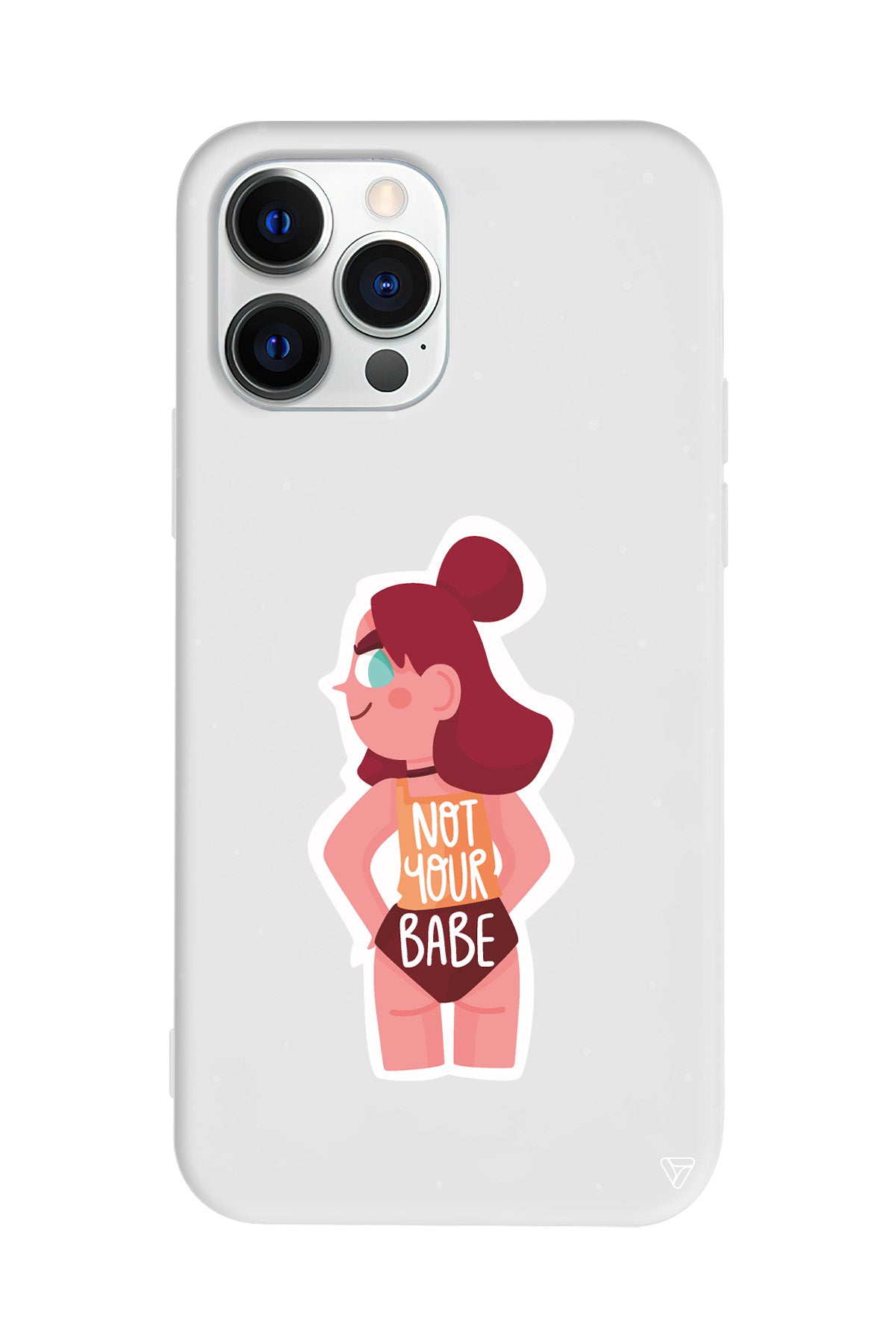 Not Your Babe Lansman Model İçi Kadife Silikon Telefon Kılıfı