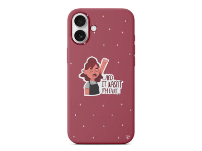 My Fault Lansman Model İçi Kadife Silikon Telefon Kılıfı – Plus Serisine Özel